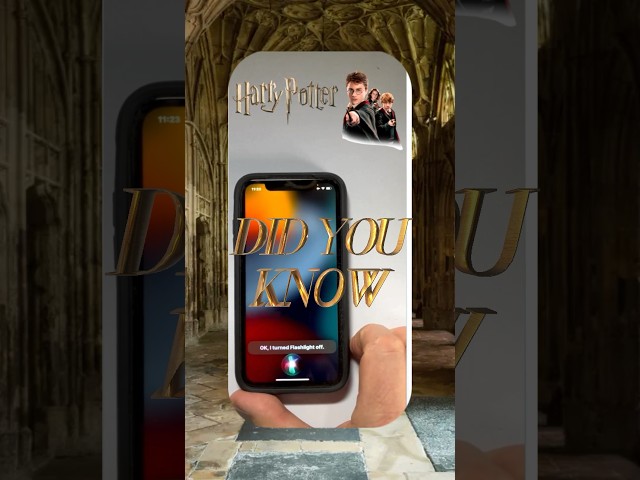 Your iPhone HAS SECRET HARRY POTTER SPELLS?! #shorts #harrypotter