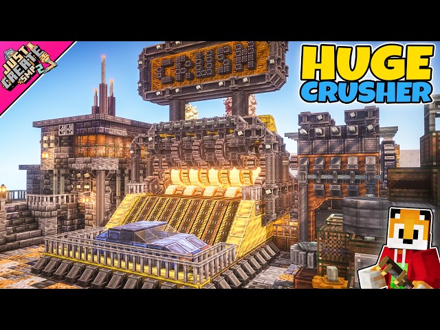 I built a GIANT CRUSHING MACHINE in Minecraft Create Mod