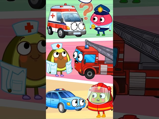Where is My Car? Super Heroes - Firefighter, Policeman, Doctor
