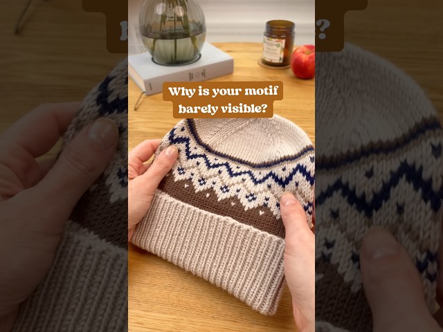 Simple technique to make your colorwork motifs pop and keep yarn organized 👌 (for beginners)