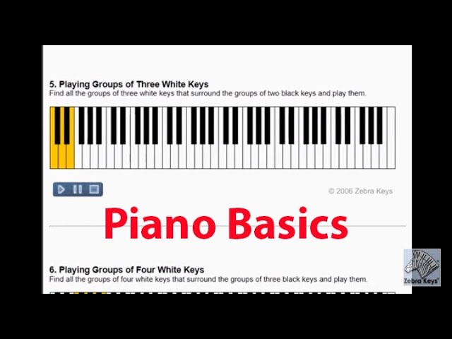 Piano 101 - Basic Piano Skills [Lesson 1 - Piano Keyboard Layout]