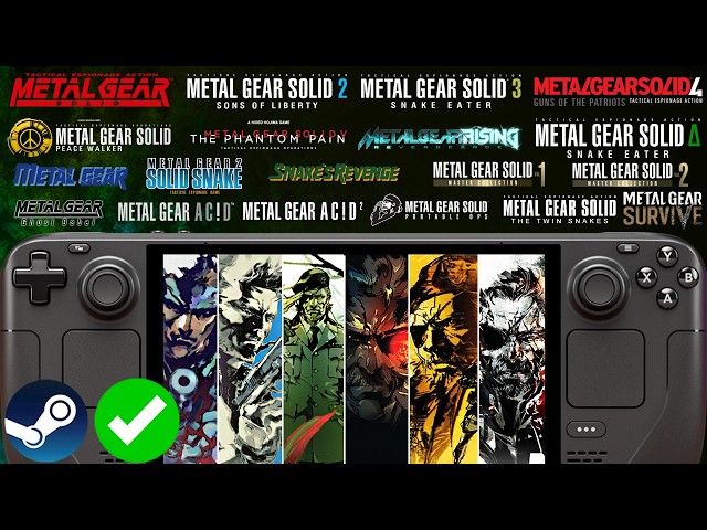 ALL METAL GEAR SOLID Games On Steam Deck: Full Franchise Collection Showcase