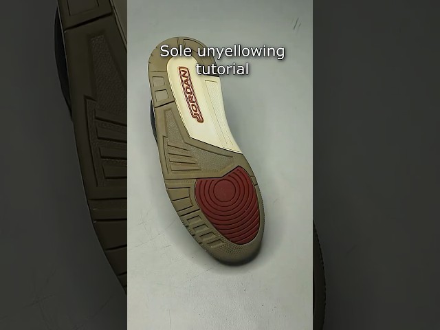 How to fix yellow jordan soles! ❄️ #restoration  #jordan