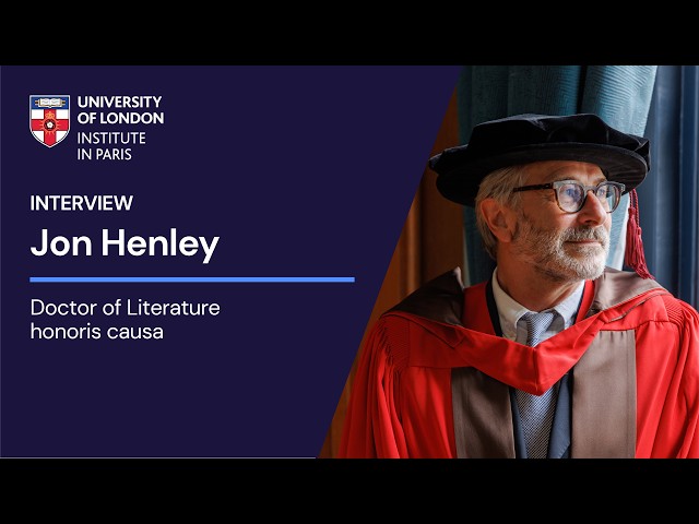 Alumni Inspiration: Jon Henley, Honorary Graduate