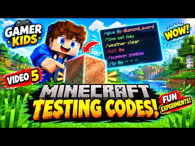 Minecraft Testing Codes! 😱 Crazy Secret Commands & Funny Experiments