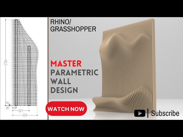 Mastering Parametric Wall Design for AutoCAD | Grasshopper Rhino Tutorial