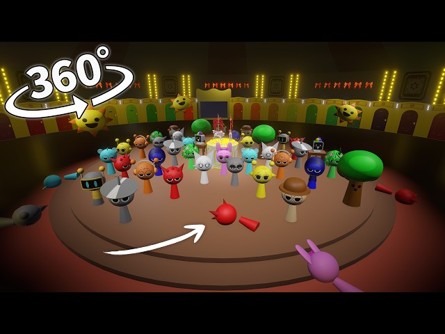 Squid Game 2 - Incredibox Sprunki Playing Round and Round! 360° VR