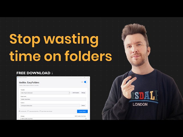 I Got Tired of Creating Folders, So I Made This