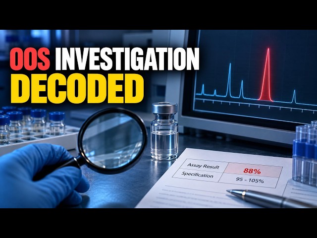 OOS Investigation in Pharmaceutical Industry Explained | Out of Specification Results, GMP & QA