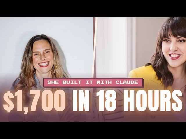 She Made $1,700 in 18 Hours From a Tool She Built With Claude (No Code)