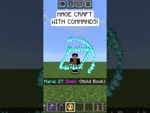 How to make mage craft in Minecraft bedrock using commands? #mcpe #commandblock #minecraft