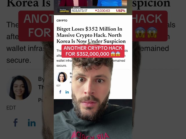 CRYPTO HACKED AGAIN! $352 MILLION!