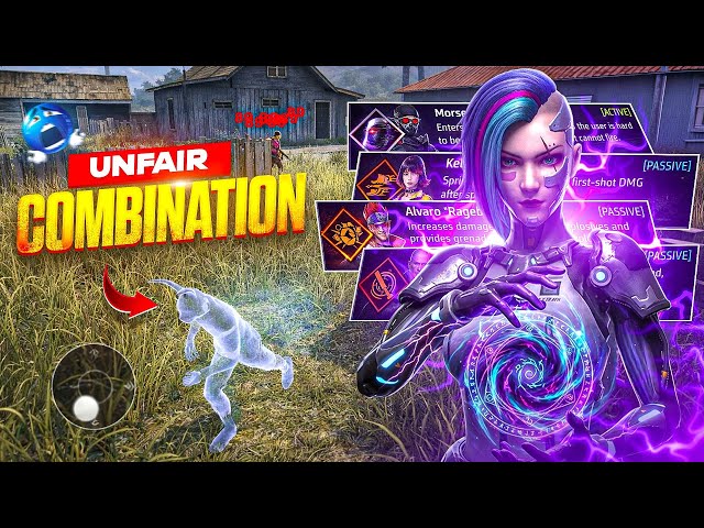 I Made Totally Unfair Character Combination That Garena Never Even Think 🗿☠️ | Best Character Combo!