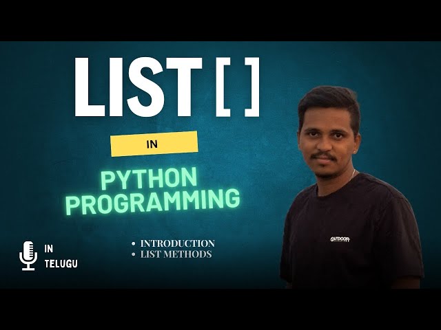 List in Python [ Telugu ]❤️‍🔥✅
