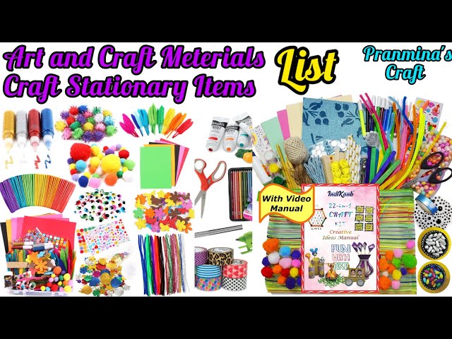 Crafts Materials List | Craft Stationary Items Price And Link in Description | Hand Crafting Items |