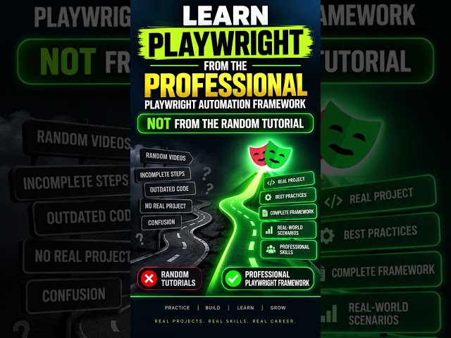 Learn Playwright the Professional Way | Real-World Automation Framework