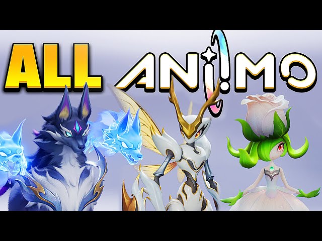 ALL 88 ANIIMO And Their Evolutions & Variants