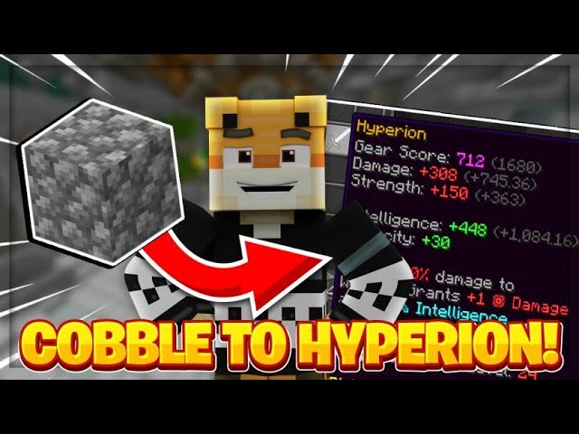 Mining from NOTHING to a Hyperion!! -- Hypixel Skyblock