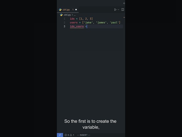 Python Tip: Create A Python Dictionary From Two List