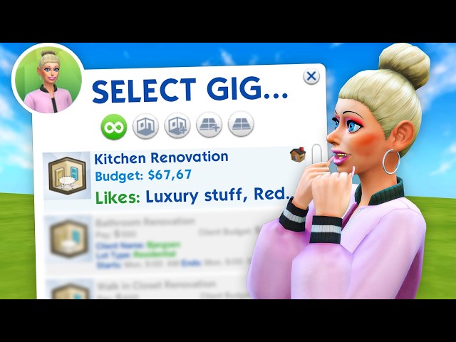 Can my sim get rich as an Interior Designer?