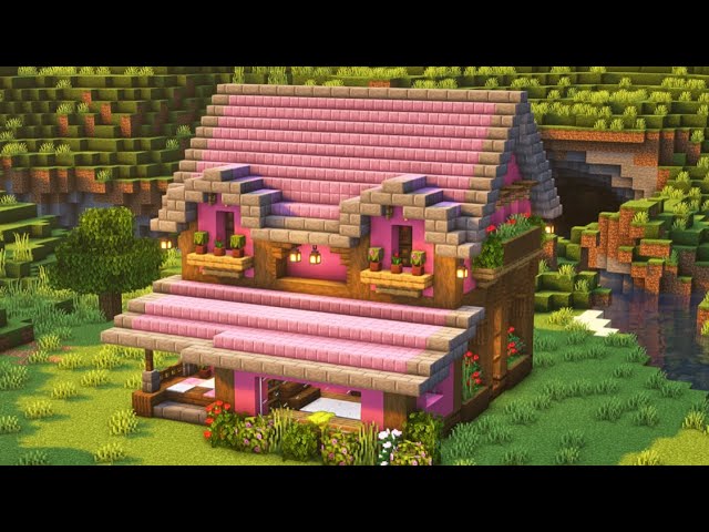 Minecraft | How to build a Cherry Blossom Survival House