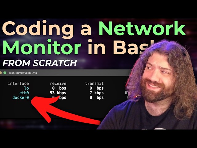 Building a Linux Bandwidth Monitor in Bash From Scratch! network tool using the /proc filesystem