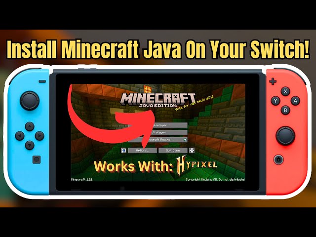 How to install Minecraft Java Edition on Nintendo Switch! (Works With Hypixel!) #nintendoswitch