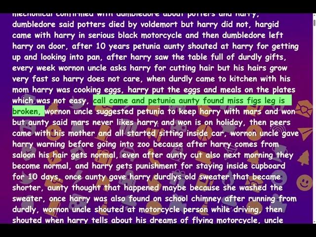 harry potter full fanmade summary