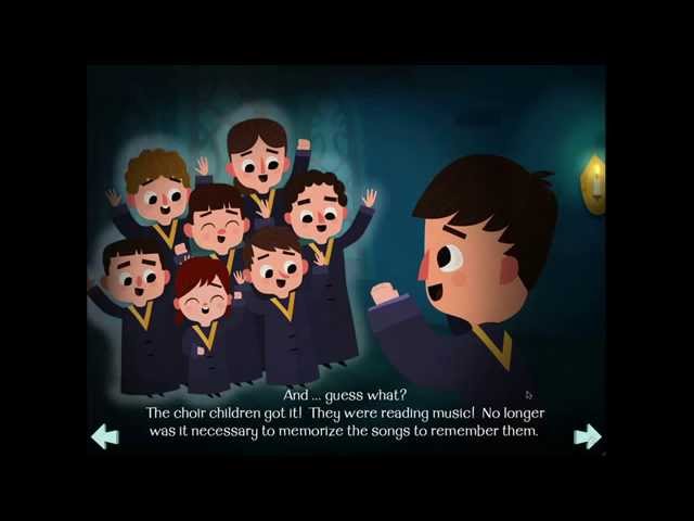 The Tale of Guido d'Arezzo: An Interactive Storybook about the Inventor of Music Notation