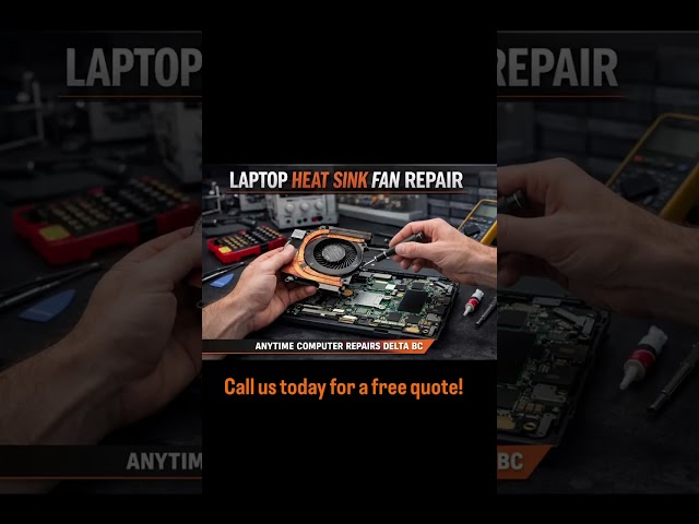Overheating laptop? Anytime Computer Repairs, Delta, BC