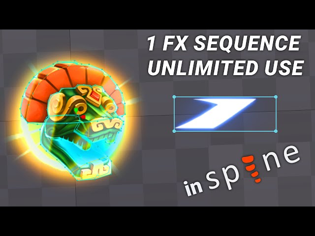 Animate Light FX on Any Image — Spine Mesh Trick