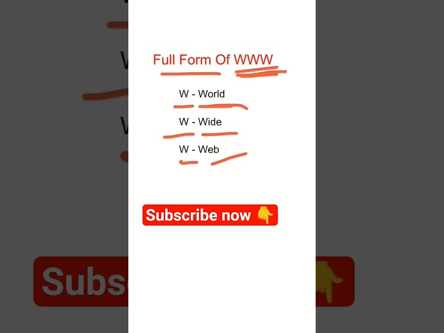 Full from of WWW, #shorts #viralshorts #viralvideo #travel #stylenet