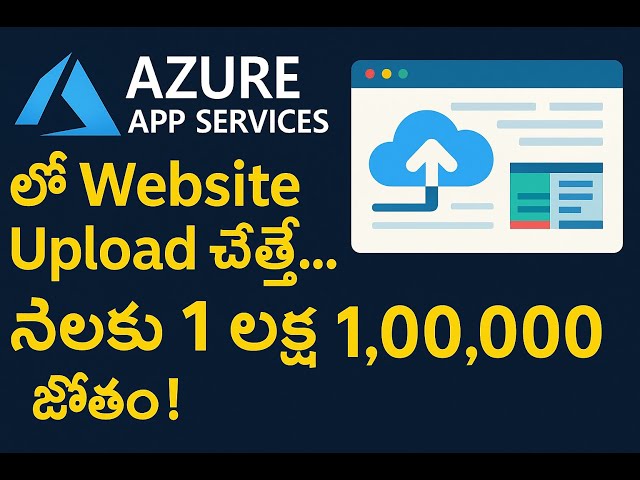 Azure App Services Explained with Demo | Upload Website in 5 Minutes | Earn 1 Lakh Salary with Cloud