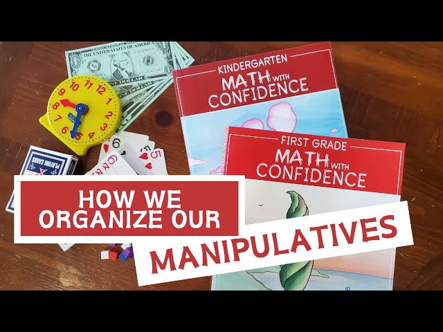 Math with Confidence - How I Organize Our Math Manipulatives. Homeschool Curriculum