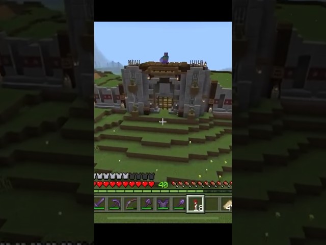 AWESOME Custom Village Gate #minecraft