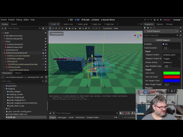 Dev stream 87 - Getting started with Godot XR Development Kit (was XR Tools v2)