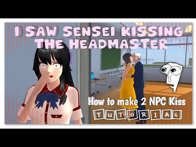 Sakura School Simulator | How To Make 2 NPCs KISS | Tutorial
