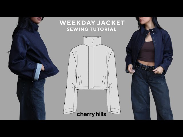 Weekday Jacket Sewing Tutorial | Funnel Neck Jacket