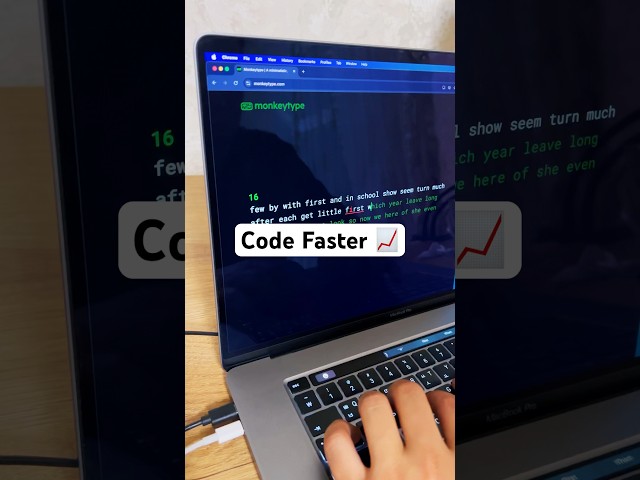 Practice typing with MonkeyType to Code Faster #flutter #coding