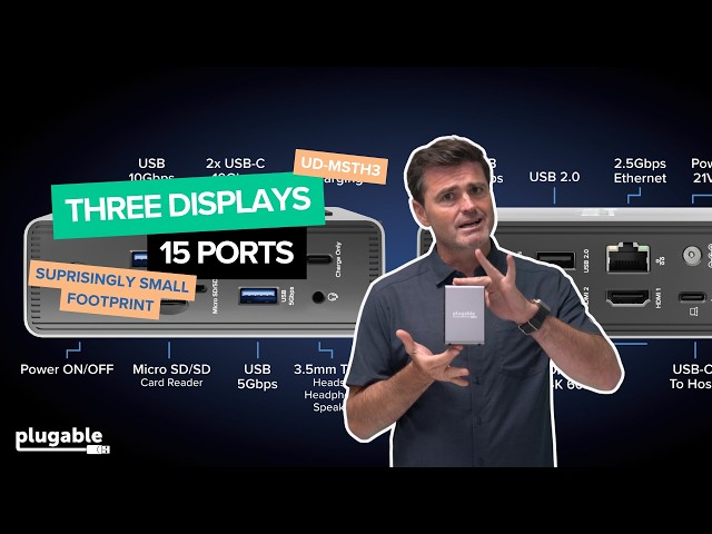 The Plugable UD-MSTH3 is the perfect triple display dock for Windows and ChomeOS.