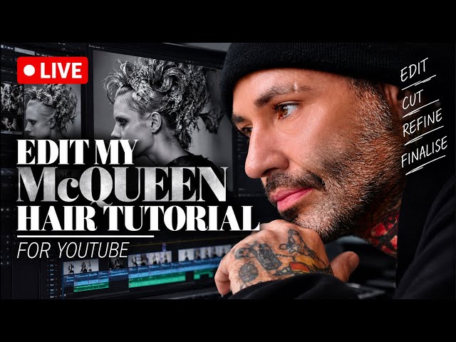 PART 2 | Editing My McQueen Hair Tutorial LIVE | Behind the Scenes