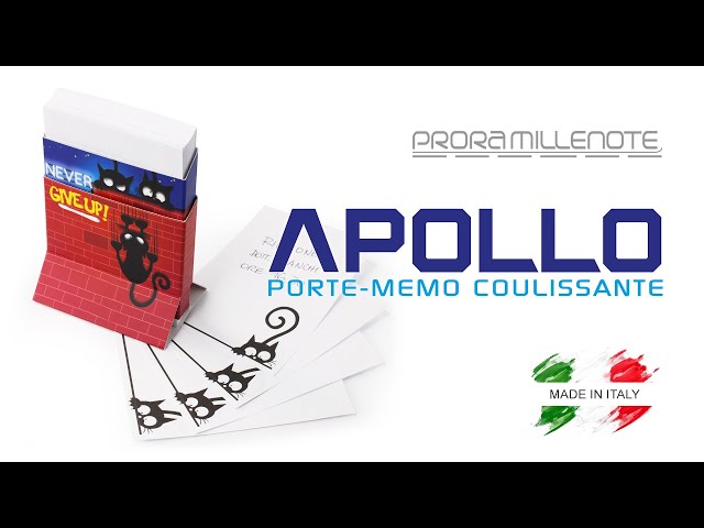 Apollo: porte-mémo coulissante