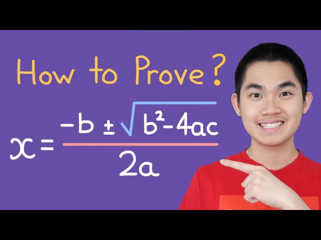 Deriving the Quadratic Formula (Proof Video)
