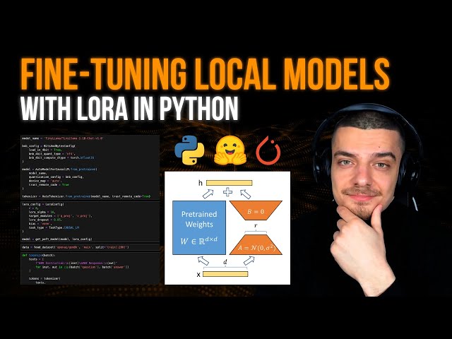 Fine-Tuning Local Models with LoRA in Python (Theory & Code)