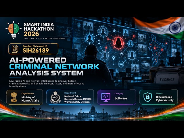 CNIS | AI-Powered Criminal Network Analysis System | SIH 2026 | PS SIH26189