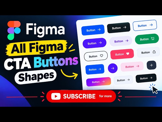 🖥️ Figma CTA Button Design Tutorial | Create Modern Call-to-Action Buttons in Figma