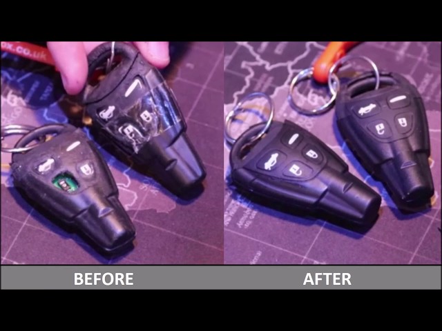 Saab 9-3 Key Repair yourself for £7 - Replace Case, Repair Missing or Broken Buttons