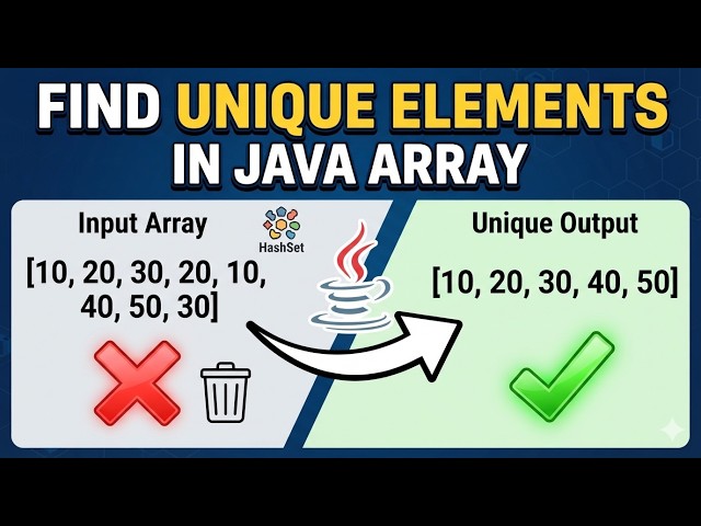 how to get unique items from an array in java