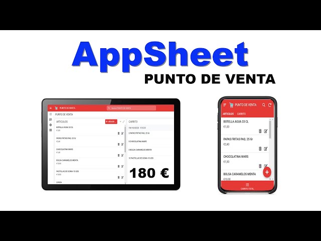 Building a Point of Sale app with AppSheet step by step