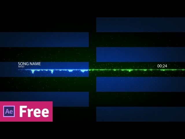 FREE Audio Visualizer Template - Particle Bar